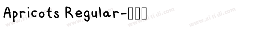 Apricots Regular字体转换